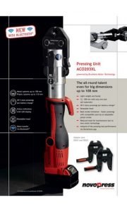 Novopress - ACO203XL Press Tool - Flyer Novopress - ACO203XL Press Tool - Flyer