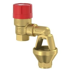 Safety valve fitted with tundish.